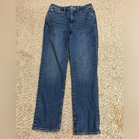 Madewell Denim - Madewell Women's Dark Blue Straight-Leg Jeans The Perfect Vintage Size 27 Casual